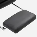 Massage Office Chair with Heat Function, Computer Desk Chair with Footrest Swivel Wheels, Black - Image 9