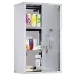 Medicine Cabinet Lockable 12"x20", Stainless Steel, 3 Tier with Shelves for Bathroom Storage - Image 10