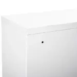 Medicine Cabinet Steel Wall Mount 24x16 3-Tier Storage Lockable White - Image 14