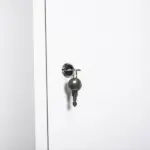 Medicine Cabinet Steel Wall Mount 24x16 3-Tier Storage Lockable White - Image 10