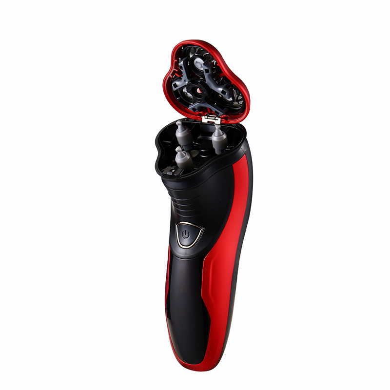 Waterproof Rotary Electric Shaver with Pop Up Trimmer for Wet and Dry Use