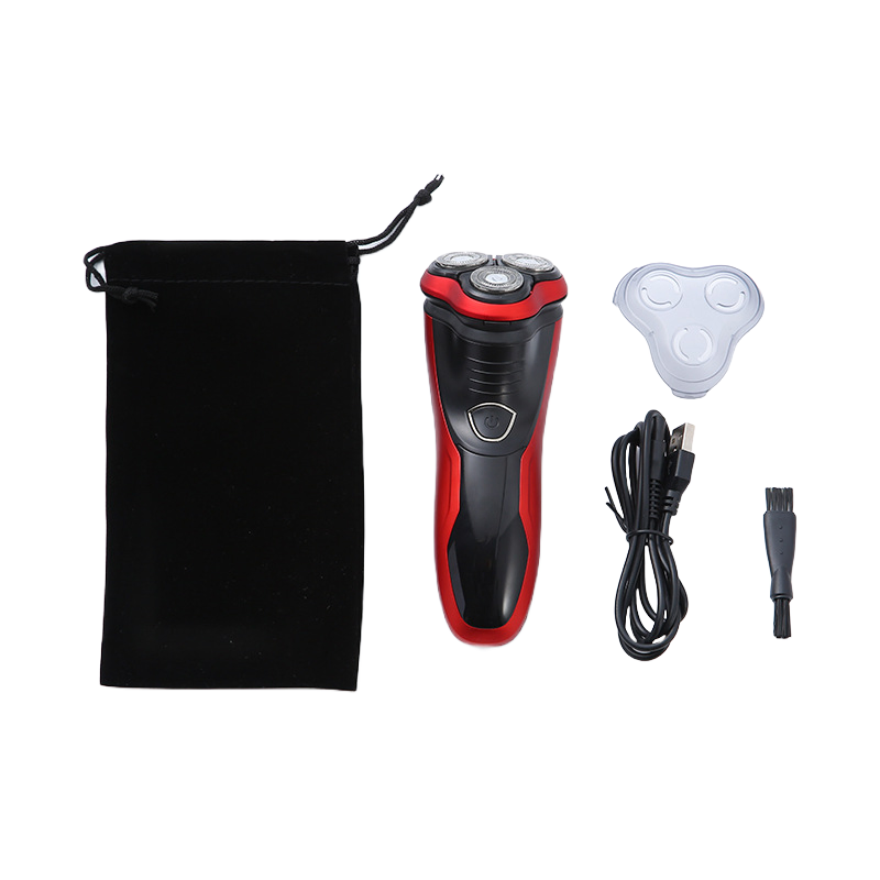 Waterproof Rotary Electric Shaver with Pop Up Trimmer for Wet and Dry Use