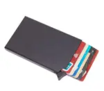 RFID Blocking Slim Stainless Steel Card Holder Wallet - Image 6