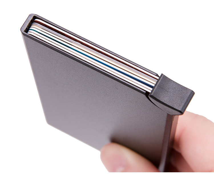 RFID Blocking Slim Stainless Steel Card Holder Wallet