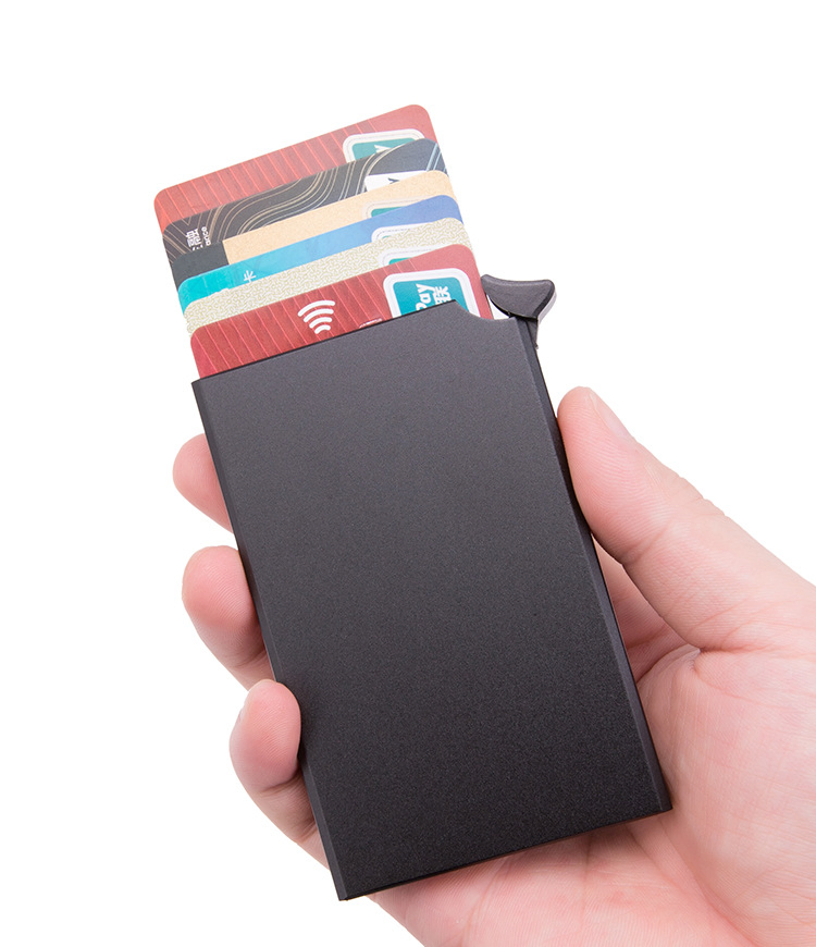 RFID Blocking Slim Stainless Steel Card Holder Wallet