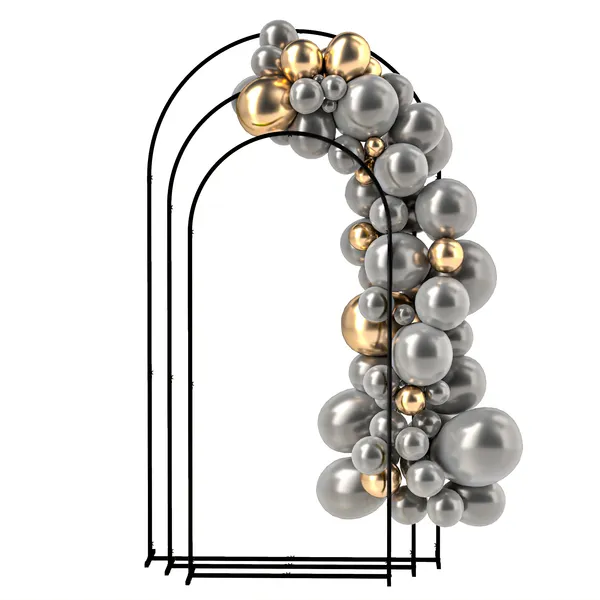 metal-arch-backdrop-stand-set-of-3-7656-ft-wedding-arch-frame-balloon-backdrop-arch-stand-set-for-birthday-party-bridal-shower-graduation-ceremony-banquet-decorations-black.webp Metal Arch Backdrop Stand Set of 3, 7/6.5/6 ft Wedding Arch Frame, Balloon Backdrop Arch Stand Set for Birthday Party, Bridal Shower, Graduation, Ceremony, Banquet Decorations, Black - Image 1
