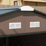 Outsunny Metal Garden Shed Brown Storage Utility Double Locking Doors for Bike Yard Tools - Image 9