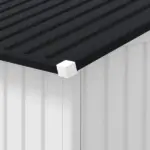 Outsunny Metal Garden Shed White Storage Utility Double Locking Doors for Bike Yard Tools - Image 9