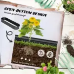 Metal Raised Garden Bed Kit 6.4ft Dark Gray Galvanized Planter Box for Home Gardening - Image 5