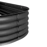 Metal Raised Garden Bed Kit 6.4ft Dark Gray Galvanized Planter Box for Home Gardening - Image 8