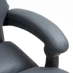 Vinsetto Microfibre Massage Office Chair, Heated Reclining Chair with Footrest, Double-tier Padding, Swivel Wheels, Dark Gray - Image 8