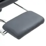 Vinsetto Microfibre Massage Office Chair, Heated Reclining Chair with Footrest, Double-tier Padding, Swivel Wheels, Dark Gray - Image 9