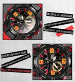 Mens 5ATM Dual Display Sports Watch with Stopwatch and Alarm - Image 6