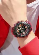 Mens 5ATM Dual Display Sports Watch with Stopwatch and Alarm - Image 13