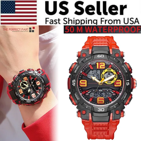 military-men-watch-fashion-sport-outdoor-g-wristwatch-male-digital-stopwatch-6.webp Mens 5ATM Dual Display Sports Watch with Stopwatch and Alarm - Image 1