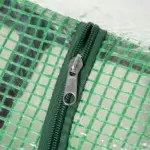 Outsunny 3.9 x 2 x 2 Ft Mini Greenhouse with Roll-Up Windows and PE Cover Green - Image 9