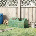Outsunny 3.9 x 2 x 2 Ft Mini Greenhouse with Roll-Up Windows and PE Cover Green - Image 10
