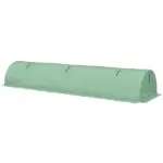 Outsunny Mini Greenhouse with 5 Mesh Windows, Portable Plant Hot House with PE Cover and Steel Frame, 10' x 3' x 2', Green