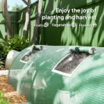 Outsunny Mini Greenhouse with 5 Mesh Windows, Portable Plant Hot House with PE Cover and Steel Frame, 10' x 3' x 2', Green - Image 7