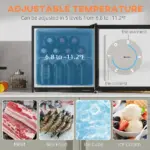 Mini Upright Freezer 1.1 Cu.Ft Compact Silver with Removable Shelves Home Appliances Chill Solution - Image 4