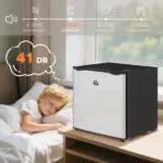 Mini Upright Freezer 1.1 Cu.Ft Compact Silver with Removable Shelves Home Appliances Chill Solution - Image 7