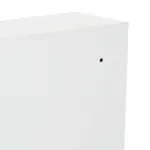 Kleankin Mirrored Medicine Cabinet 24x22 Steel Frame Wall-Mounted Double Doors White - Image 10