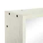 Mirrored Wall Organizer: 31.5x25.5" White Wall-Mounted 2-Tier Medicine Cabinet - Image 8