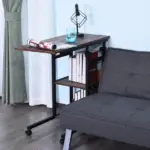 Mobile Nightstand: Adjustable 3-Tier C-Shaped Side Table with Casters - Image 9