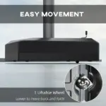 Mobile Umbrella Stand: Cantilever Design with Wheels, Adjustable, Fillable for Flexibility, Outdoor Use - Image 5