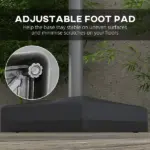 Mobile Umbrella Stand: Cantilever Design with Wheels, Adjustable, Fillable for Flexibility, Outdoor Use - Image 7