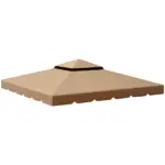 Outsunny Model 84C-051 or 84C-269 10' x 10' Gazebo Replacement Canopy, Khaki