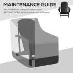 Modern Adirondack Chair with Cupholder Supports 330 lbs for Patio Garden Lawn Black - Image 9