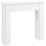 Modern Fireplace Mantel, Freestanding Fireplace Surround with Leg for Electric Fireplaces, 44.7" W x 40" H, White - Image 11