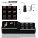 12-Port USB Desktop Charging Station Hub, Up to 3.5A per Port - Image 2
