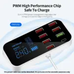 8-Port USB Desktop Charging Station with QC 3.0 and USB-C PD - Image 16