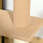 Natural Floor-to-Ceiling Cat Tree, Sisal-Covered Scratching Posts, Light Brown - Image 8