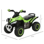 NO Power Kids Ride On Push Car, w/ Music, Lights for 1.5-3, Green - Image 3