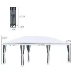 Outsunny Outdoor 10x20 Event Tent, Pop-Up Canopy with Sidewalls, Instant Sun Shelter, 6 Mesh Walls for Party, Events, Backyard, wedding - Image 3