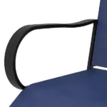 Outsunny Outdoor Bar Stools Set of 2 with 360 Swivel for Deck Parties Bar Height, Navy Blue - Image 9