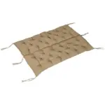 Outsunny Outdoor Bench Cushion Tufted 3-Seater Khaki for Swing Chair Patio Sofa - Image 8