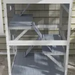 Outdoor Cat Enclosure Catio for Cats with Wheels, Weatherproof Catio with Multi-Level, Hammock for 1-3 cats up to 12lbs, Gray - Image 9