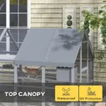 PawHut Outdoor Cat Enclosure with Condos, Canopy, Suspension Bridges, Platforms and Multiple Doors for 3-6 Cats, Gray - Image 6