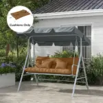 Outsunny Outdoor Cushion Set Encru for Bench Seating Renewal Comfort Upgrade for Garden and Patio Furniture - Image 2