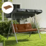 Outsunny Outdoor Cushion Set Encru for Bench Seating Renewal Comfort Upgrade for Garden and Patio Furniture - Image 7