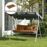 Outsunny Outdoor Cushion Set Encru for Bench Seating Renewal Comfort Upgrade for Garden and Patio Furniture - Image 10