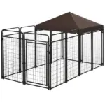 Outdoor Dog Kennel 9.3x4.6 Exercise Pen with UV Protection Canopy Water-resistant for Medium Large Dogs - Image 11