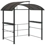 Outsunny Outdoor Grill Gazebo 8x5 with Vented PC Roof Side Shelves Canopy Shelter - Image 11