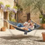 Outsunny Outdoor Hammock 2-Person, with Pillow and Pad, 440 lbs Capacity, Gray - Image 2