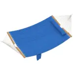 Outsunny Outdoor Hammock 2-Person, with Pillow and Pad, 440 lbs Capacity, Navy Blue - Image 11