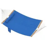 Outsunny Outdoor Hammock 2-Person, with Pillow and Pad, 440 lbs Capacity, Navy Blue
